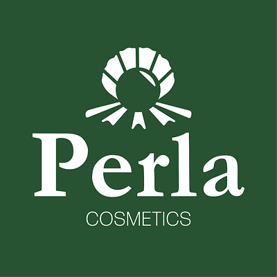 Perla Cosmetics Logo branding cosmetics identity logo