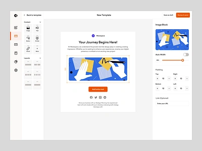 Openhub - Create Email Templates animation dashboard dashboard design email automation email campaign email dashboard email management application email management tool email marketing application ux designer web application web design