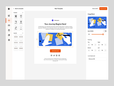 Openhub - Create Email Templates animation dashboard dashboard design email automation email campaign email dashboard email management application email management tool email marketing application ux designer web application web design