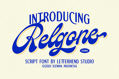 Relgone Script freebies headline font script