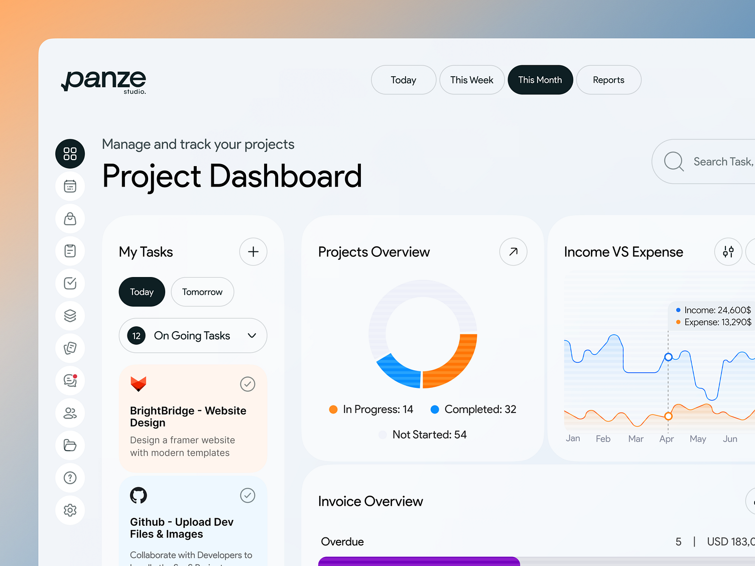 Task & Project Management Dashboard UI/UX Design by Mahmudul Hasan ...