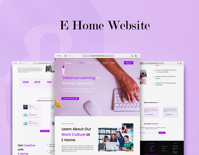 E LEARNING WEBSITE e learning webste ui design homepage ui web desing