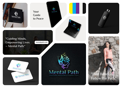 Mental Path Logo Design & Branding brand book brand guideline brand identity branding counseling branding creative logo design emotional support logo graphic design holistic healing brand logo mental health design mental health logo mental wellness design mind care branding therapy logo wellness branding