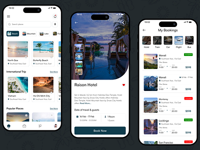 Travel App Design app design branding design figma graphic design travel travel app travel app design travel ui ui ui design ux ux design