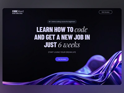 CODE Strat - Online Coding Course Website beginners branding code coding course design homepage online coding course teach ui ui design userinterface ux ux design uxui web web ui web ux website website design