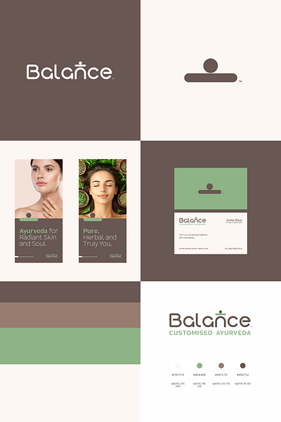 Logo Concept : "Balance – Customized Ayurveda" 3d animation artist branding design digitalart graphic design graphicdesign illustration logo logodesign logoinspirations motion graphics photoshop typography ui vector villustrator