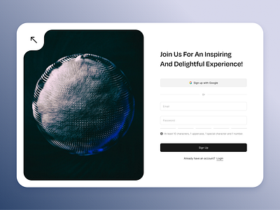 Sign Up Form: DailyUI #001 concept dailyui design form login registration sign up ui uiux ux website