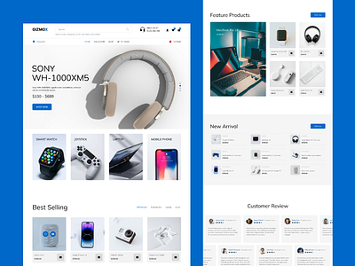 GizmoX | E-commerce Template branding design graphic design logo ui web web design website