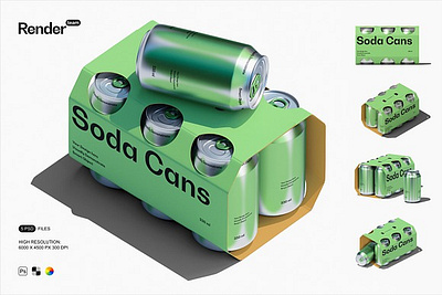 Soda Beer Packaging Mockup alcohol beer carton beer crate beer packaging beer packaging mockup beer storage box beer transport case beverage beverage container bottle packaging brew container for beer packaging mockup soda beer packaging mockup