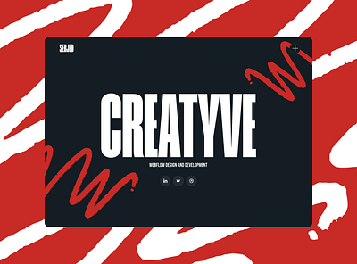 SERJFD - CREATYVE WEBFLOW WEBSITES branding design redandblack uidesign