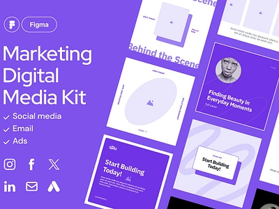 Figma Social Media Templates e mail facebook figma social media templates google ads instagram line art woman reels social media templates sotial media templates template twitter ui kit x