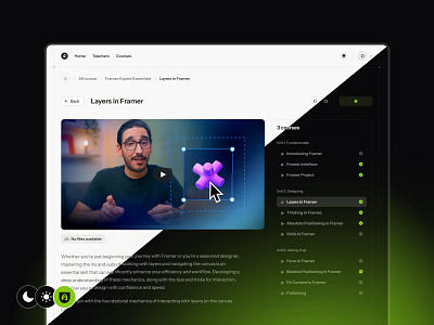 StudyFlow - Framer Template course course template course ui dark mode design design system figma figma ui framer ui ui design web design