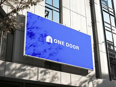 Real estate logo / One door architecture logo brand design brand identity branding building logo design engineering engineering logo design graphic design logo real estate logo