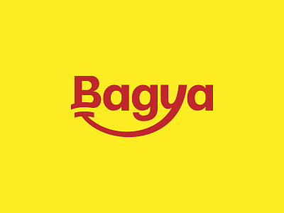 Bagya - Logo Design smile smile logo wordmark wordmark logo