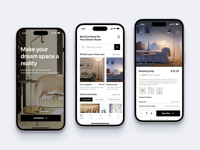 Furnitura - Furniture Online Store App design furniture mobile mobile design store ui ux web design