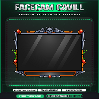 Medieval Webcam Frames - Facecam Overlay for Streaming medieval knight