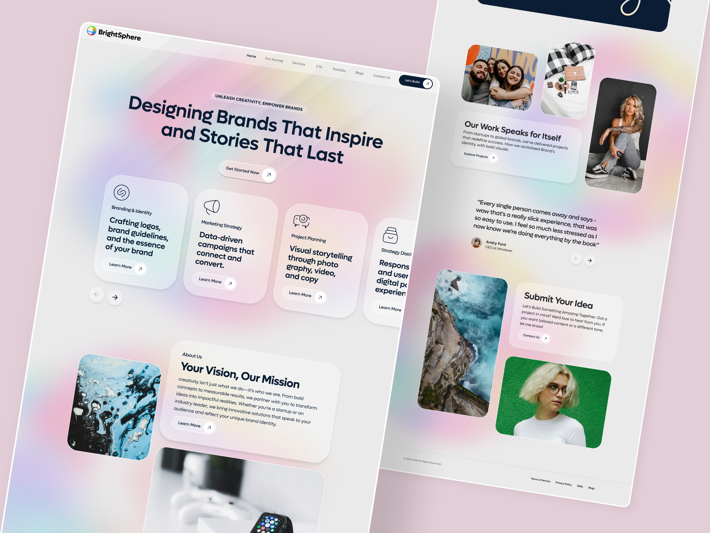 Example of Website UX/UI Design 