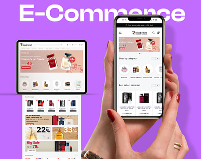 E-Commerce | Cosmetics & Perfume Website UX UI | "Strenuix" beauty e commerce face figma fregrance interface ksa luxury perfume makeup online onlinestore perfume saudi arabia shop skincare ui ux web webdesign website