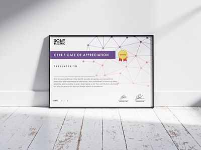 Certificate of Appreciation – Modern, Sleek Design branding certificate connection design graphic design illustration minimalism modern typography