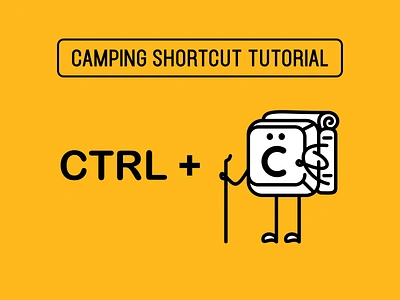 Camping Shortcut Tutorial adventure apparel apparel design backpacker branding button camper camping computer copy hiking holiday keyboard laptop nature outdoors shortcut t shirt design travel trekking