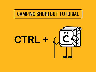 Camping Shortcut Tutorial adventure apparel apparel design backpacker branding button camper camping computer copy hiking holiday keyboard laptop nature outdoors shortcut t shirt design travel trekking