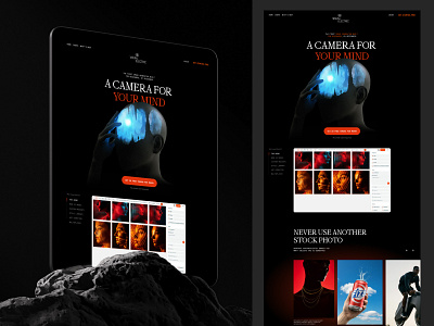 Visual Electric homepage ai bit dark mode font home image generator landing page midjourney minimal pixel serif visual electric web design website