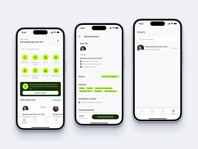 Legalku - Law Consultation App consultation law mobile app mobile design ui ux web app web design
