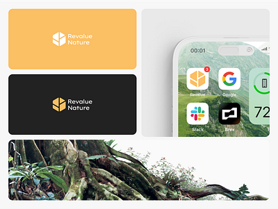 Revalue Nature: Visual Identity & Web Development brand design brand refresh branding carboninnovation icon design logo design sustainabilitydesign uiux design visual identity web design web development website design