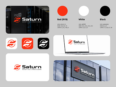 Saturn Logo branding business hosting logo logos modern planet saturn simple startup tech