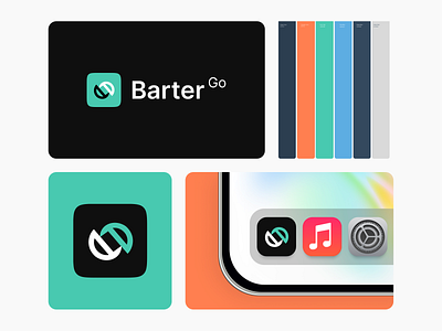 Barter Go — Logo , Branding and Thoughtful UI 🎨 art branding daily design figma graphic design illustration logo product ui ux