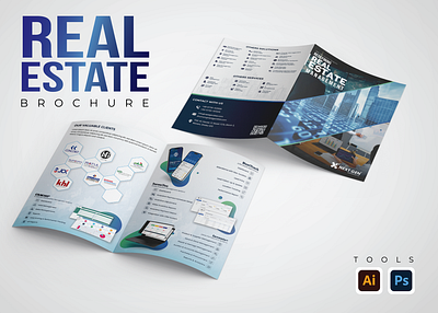 Real Estate Brochure abobe illustrator adobe photoshop branding brochure graphic design real estate real estate brochure ui