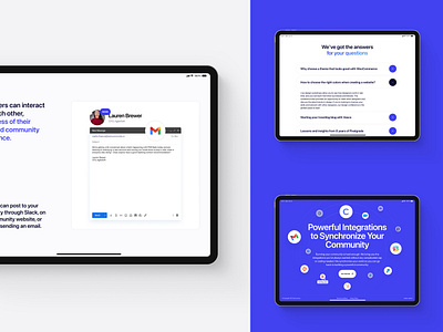 Synchronize - landing adaptive blue branding design graphic design illustration interactive interface landing logo mobile prototype responsive tablet ui ux web website