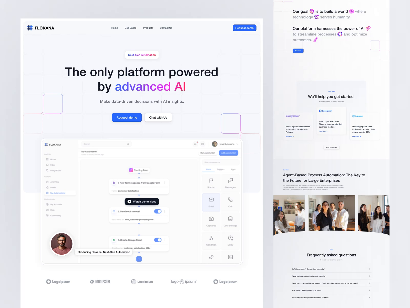 Example of Landing Page Design & Development
