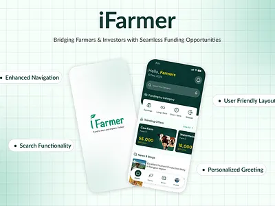 iFarmer - Mobile App Redesign appdesign appinspiration applandingpage appredesign appui designinspiration figma ifarmer landing page minimalapp mobileapp mobileui modernapp moderndesign modernlayout uidesign uiux userfriendlyapp