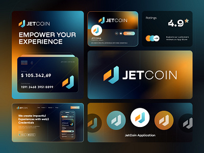 Jetcoin- Logo Design Concept blockchain brand identity branding coin crypto currency decentralized defi fintech jet logo logo design logo identity logotype modern logo rocket technology token wallet web3