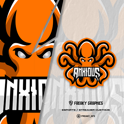 Twitch Mascot Logo - Octopus Theme branding gamer logo gaming logo logo octopus streamer graphics twitch logo