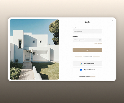 Login Page Overlay app architect architecture branding design graphic design illustration login login page logo ui website