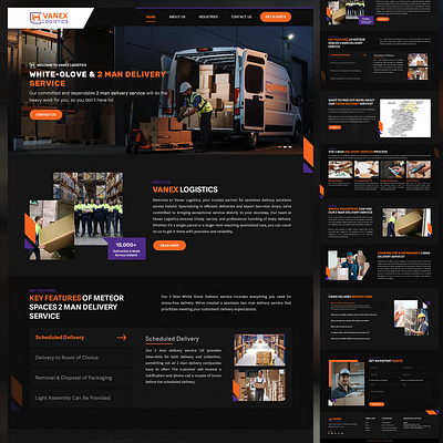 Vanex Logistics Custom Website Design By Concept Grow IT branding graphic design logo motion graphics ui