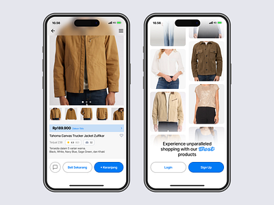 E-Commerce Mobile - Color of the Year 2025: Mocha Mousse 2025 arfzulfikar branding brown color of the year dribbble fashion mike mobile apps mobile design mocha modern outfit pantone pantone 2025 tubik ui design