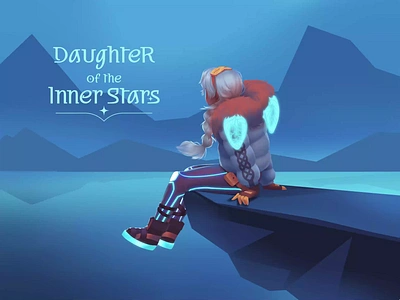 Daughter of the Inner Stars Logo and Art animation branding cg art character character art character design design design studio digital art digital artwork digital illustration graphic design illustration illustrator logo logo design motion graphics