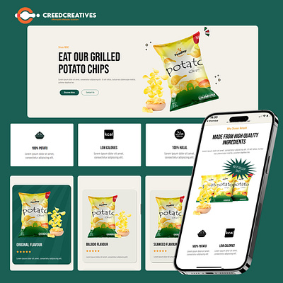 Crisp, Flavorful, and Guilt-Free Delights agencycreatives ui uiux userinterface website