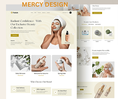 BEAUTY CARE WEBSITE beauty branding beauty care website beauty experience clean design cosmetics website design ecommerce design elegant design health and beauty luxury design makeup design minimalist design modern ui product showcase responsive design skincare design ui uiux design web design