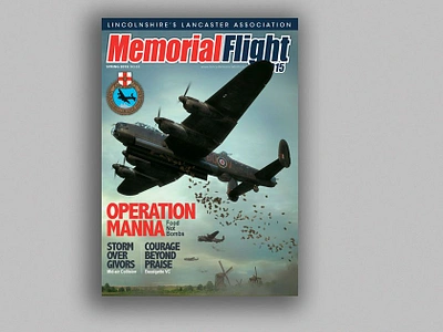 Memorial Flight - Lincolnshire's Lancaster Association bookazine branding editorial design illustration