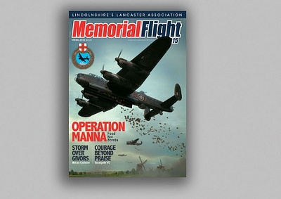 Memorial Flight - Lincolnshire's Lancaster Association bookazine branding editorial design illustration