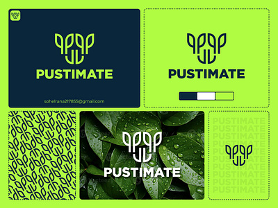 pustimate logo design. businesslogodesign customlogodesign foodlogodesign leaflogodesign london minimallogodesign modernlogodesign usalogodesigner