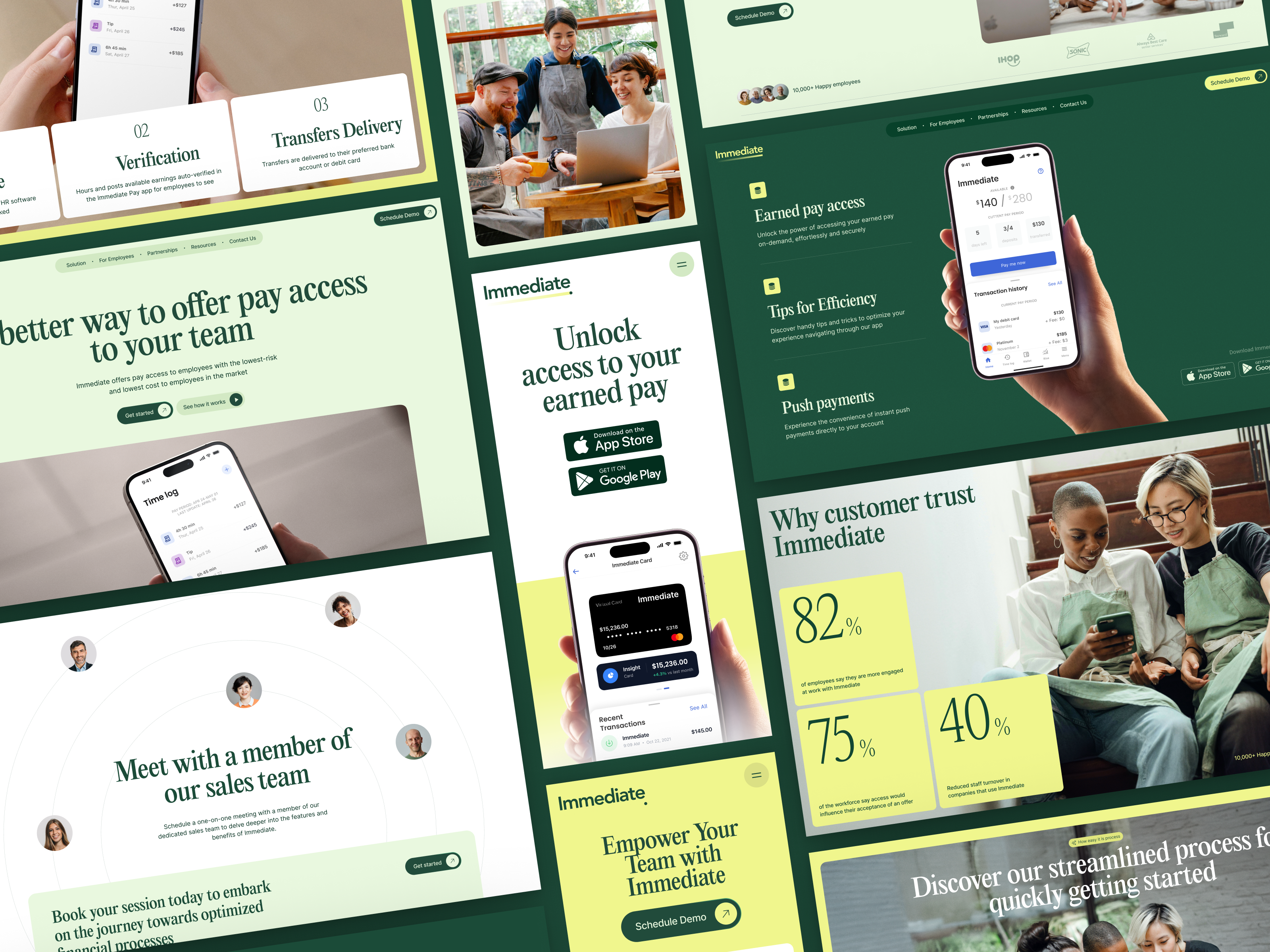 Example of Case Study: Immediate  Fintech Service Website
