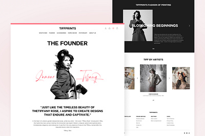 Fashion store website about about page classic clean design fashion fashion store founder graphic design header landing page minimal modern style ui ui design ui ux design ux web design website design