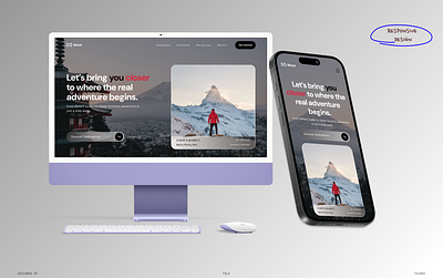 Responsive Web Design design hero section landing page responsive design ui ux web design