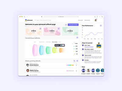 Discover and make new referrals ui