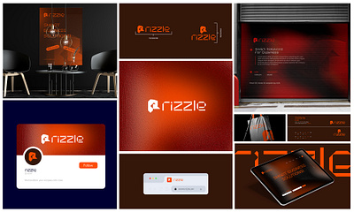 Rizzle Brand Identity brand identity branding creative logo design illustration logo logo design logos logotype ui